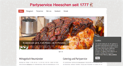 Desktop Screenshot of partyservice-heeschen.de
