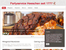 Tablet Screenshot of partyservice-heeschen.de